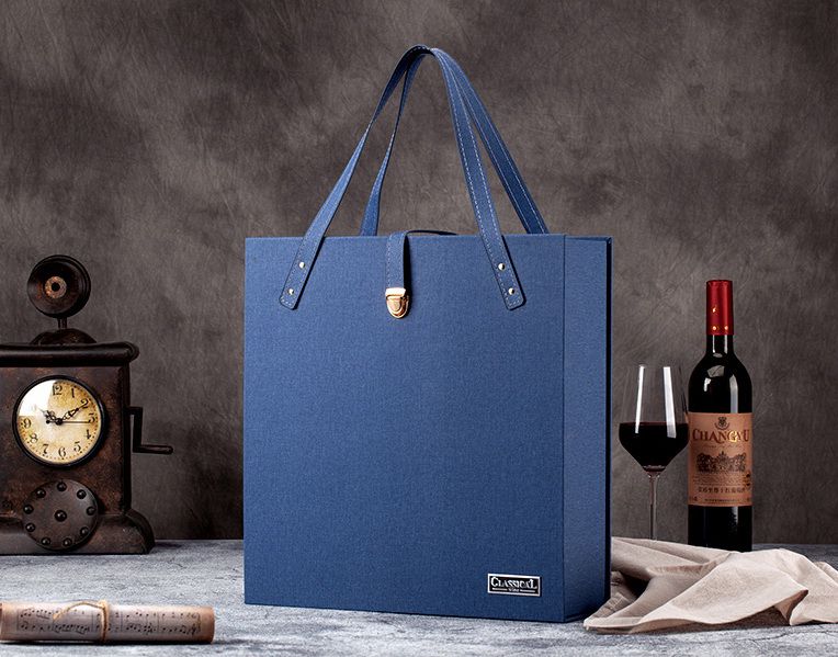 Classic Wine Gift Box (Double) with 2 wine glasses