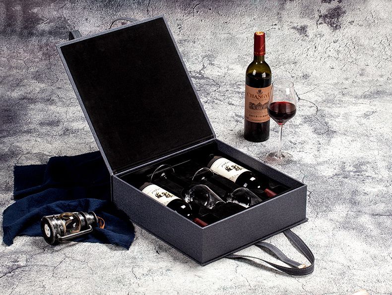 Classic Wine Gift Box (Double) with 2 wine glasses