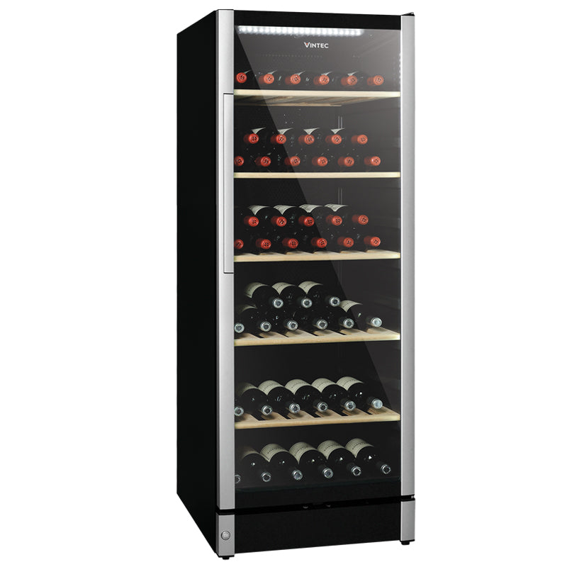【20% OFF + $1500 Gift Voucher】Vintec Allure Series VWM122SAA-X Single or multi-temperature wine cooler (90 bottles) licensed in Hong Kong