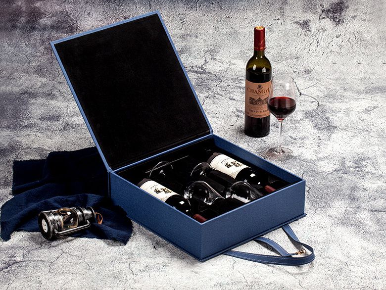 Classic Wine Gift Box (Double) with 2 wine glasses