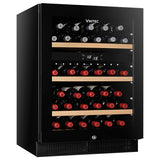 【20% OFF + $800 Gift Voucher】Vintec Noir Series VWD050SBA-X Double temperature zone wine cabinet (40 bottles) licensed in Hong Kong