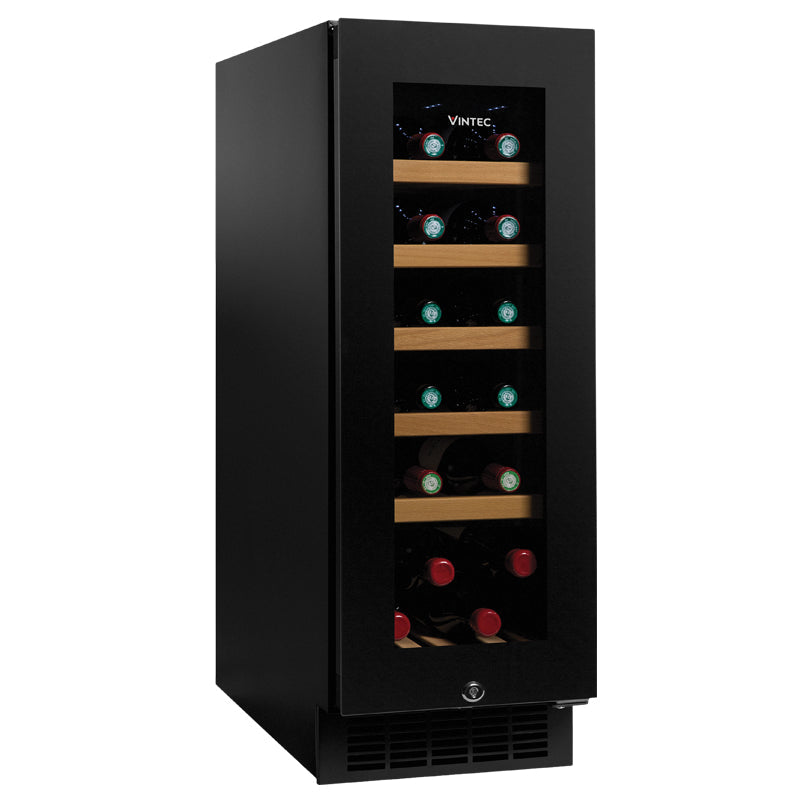 【20% OFF + $500 Gift Voucher】Vintec Noir Series VWS020SBA-X Single temperature zone wine cooler (18 bottles) licensed in Hong Kong