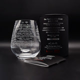 Spiegelau & Denis Collaboration Limited Edition Tasting Words Crystal Wine Glass Wine Glass